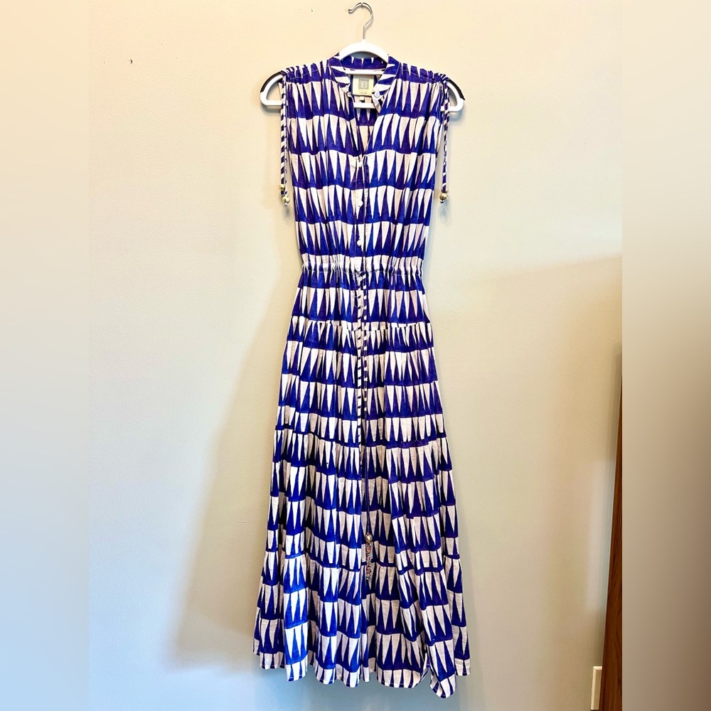 Alicia Bell Blue and White Maxi